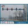 Buy cheap Hot Dip Galvanized Traffic Light Pole , Single Arm Traffic Signal Pole from wholesalers