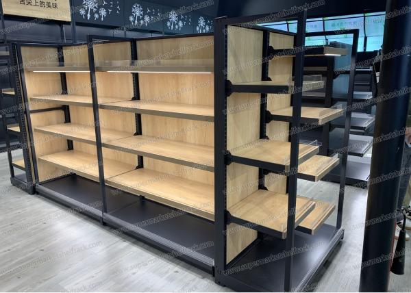 Buy cheap 120CM 600kg Grocery Shelf Rack Supermarket Fruit Display Rack Gondola Shelving OEM from wholesalers