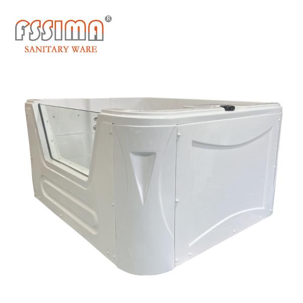 Buy cheap Combo Massage Rectangular Freestanding Spa Bathtub White Color Baby Bath Tube from wholesalers