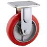 Buy cheap 5 Inch Castor Wheels Heavy Duty Polyurethane Castors Cast Iron Casters from wholesalers