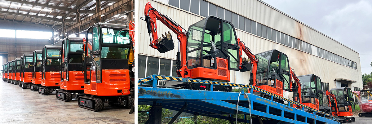 TUV Crawler Excavator 1500mm Small Mini Excavator Easy To Clean