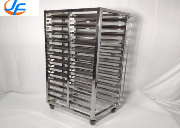 Buy cheap RK Bakeware China Foodservice NSF 600 400 Stainless Steel Baking Tray Trolley / Stainless Steel Double Oven Rack from wholesalers