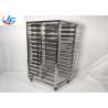 Buy cheap RK Bakeware China Foodservice NSF 600 400 Stainless Steel Baking Tray Trolley / Stainless Steel Double Oven Rack from wholesalers