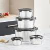 Buy cheap Reusable Metal Freezer Containers Food Storage Custom With Lids Round from wholesalers