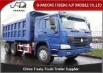 371HP Howo Dump Trailer Truck , LHD/RHD Drive Type 20cbm 40 Ton End Dump Truck