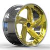 Buy cheap Gold Brush 2-PC Forged Aluminum Rims 5x112 Staggered 20 21 inches For Mercedes Benz E63 from wholesalers