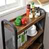 Buy cheap Serving Cart On Wheels, Narrow Kitchen Trolley, Industrial Design Rolling Cart, Small Rolling Cart, LRC66BX from wholesalers