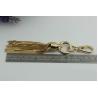 Buy cheap Hot sale custom gold nickel gunmetal color metal tassels cap with spring hooks from wholesalers