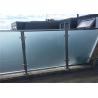 Buy cheap Exterior Frosted Stainless Steel Glass Railing With Square Post , Strong Sense Of Security from wholesalers