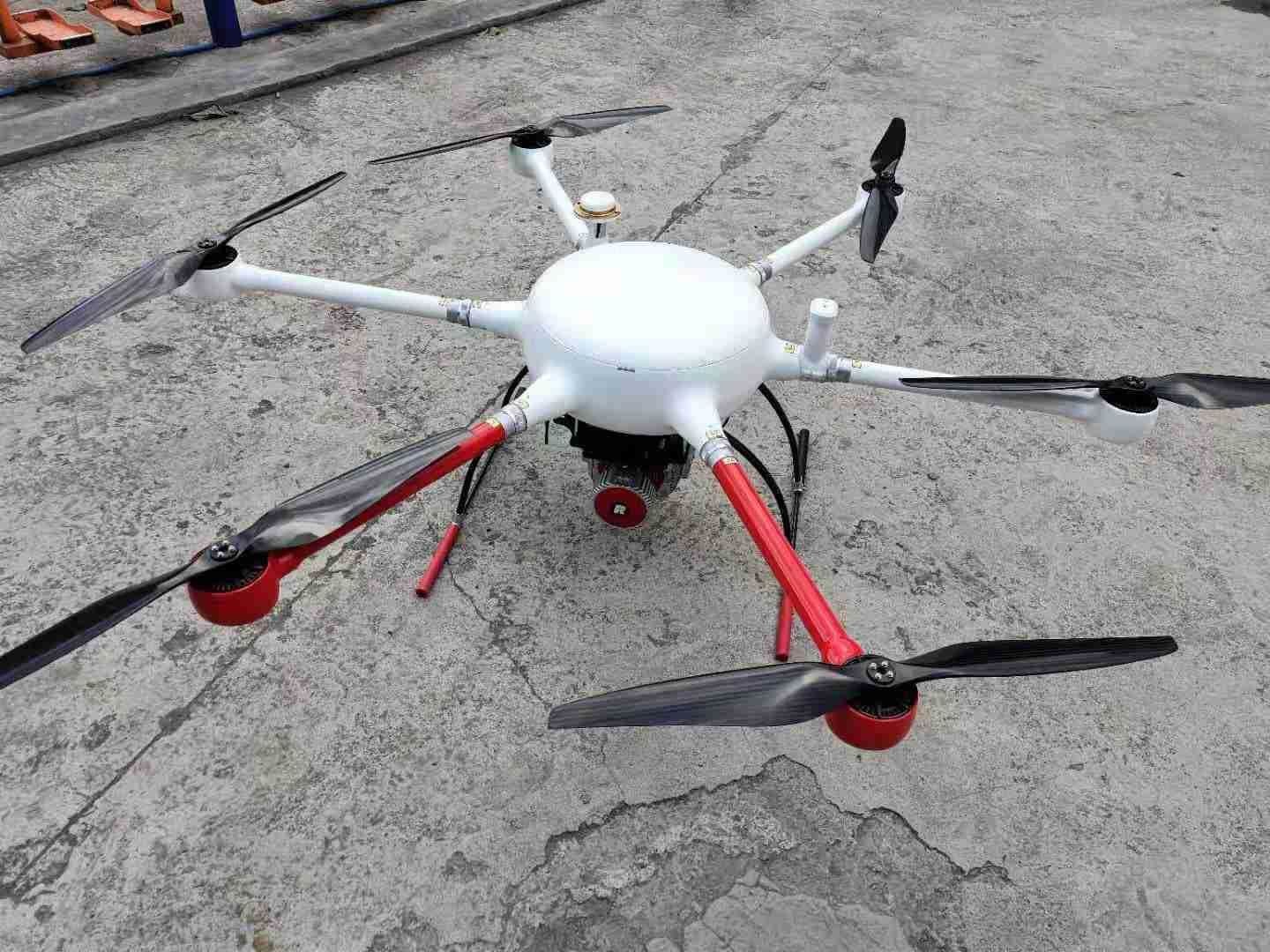 120min Max Load 8kg Multi Rotor UAV Long120 Light Rain Resistance Six Axis Drone