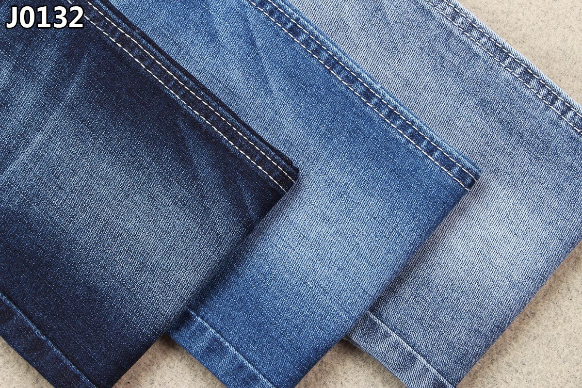 8.7 Oz Middle Light Weight Elastic Stretch Denim Fabric With Ring Spun Yarn