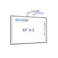 Buy cheap 83 Inch Interactive Whiteboard 4:3 Black Color For Training School Teaching product