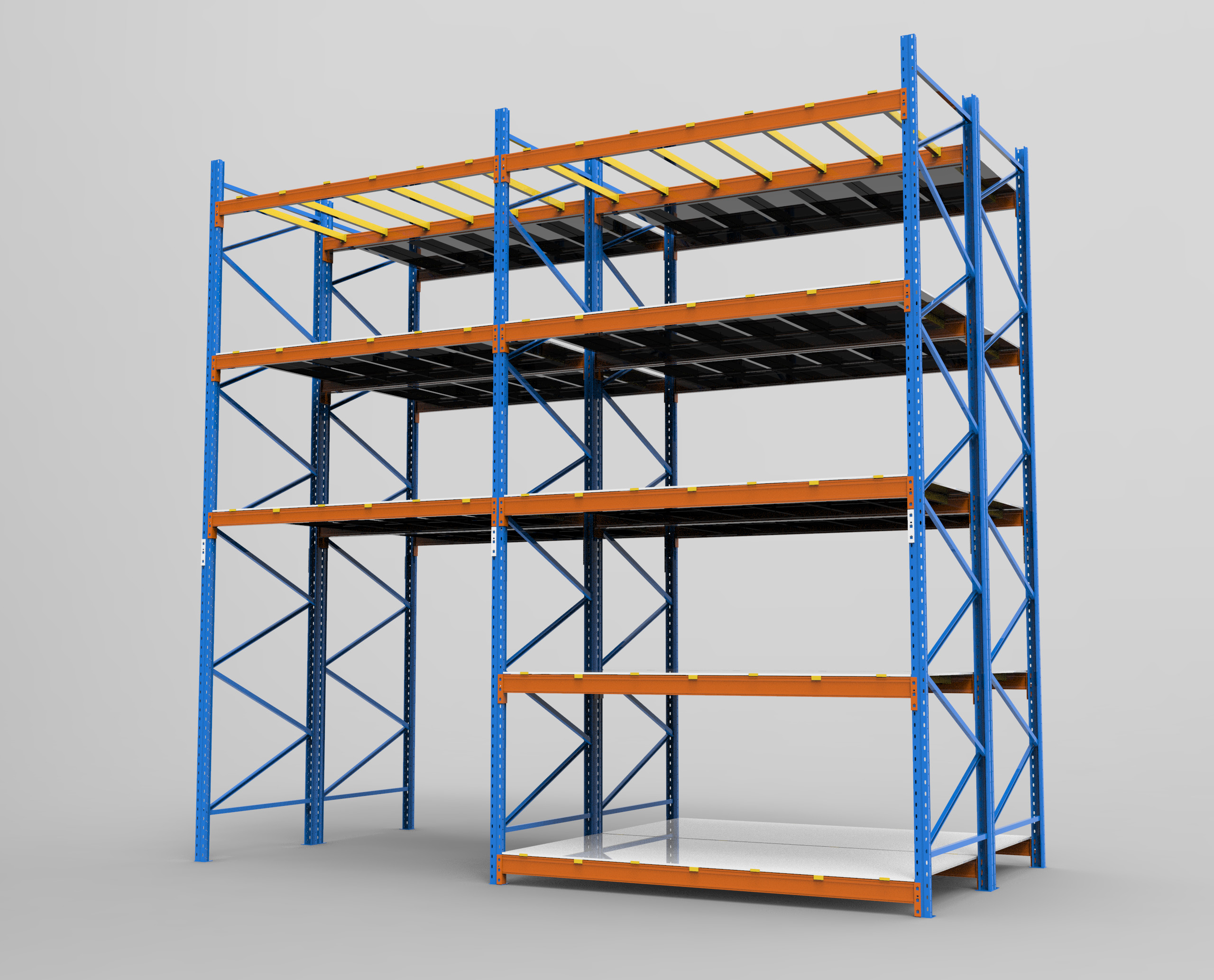 Storage Steel Selective Warehouse Industrial Single Pallet Rack