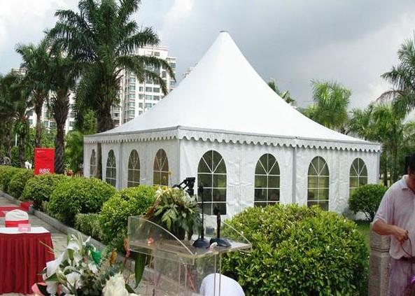 Buy cheap Outdoor High Peak Frame Tent 850 G / Sqm Pvc Roof Fabric Easy Maintain from wholesalers