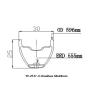 Buy cheap Carbon MTB bike 27.5er Clincher Hooklessr Rim ruote carbonio wheel 30mm width 25mm depth rims from wholesalers