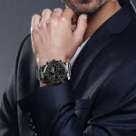 China Branded Waterproof Stainless Steel Strap Mens luxury Analog Watch 1389