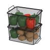 Buy cheap Mesh Steel Storage Baskets Organizer Containers For Home Cabinet Pantry Closet Kitchen Fridge Fruit Makeup Metal Wire Basket from wholesalers