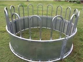 Galvanized Steel Tube Material Cattle Corral Panels , Galvanized Hay Feeder For