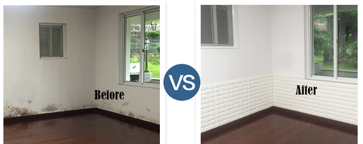 Waterproof 3d Pe Foam Wall Sticker 70x77 PE Foam 3D Wallpaper