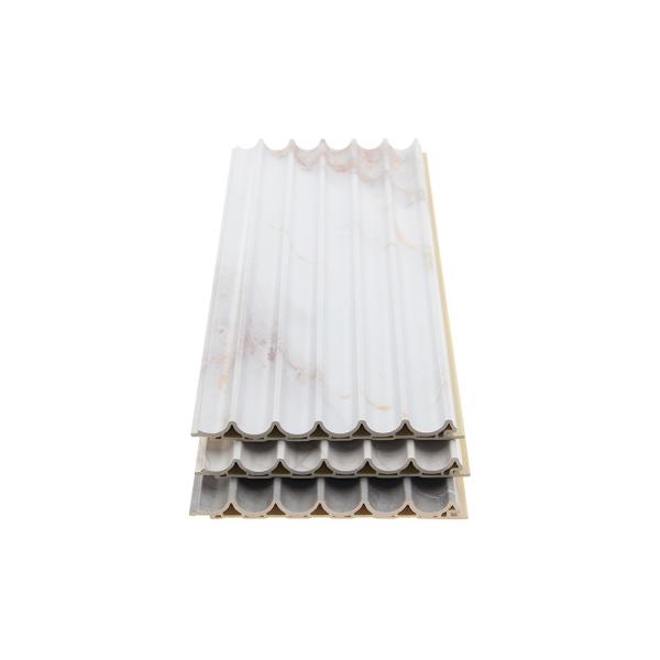 Slat Interiored Nano PVC Wood Effect Fluted Wall Panel Modern Design Style for