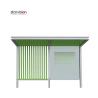 Buy cheap Slim Flat Roofing L4200mm Advertising Bus Shelter With Bench For Infrastructure from wholesalers
