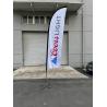 Buy cheap outdoor flying polyester double sided Advertising beach flag Marketing custom Feather banner from wholesalers