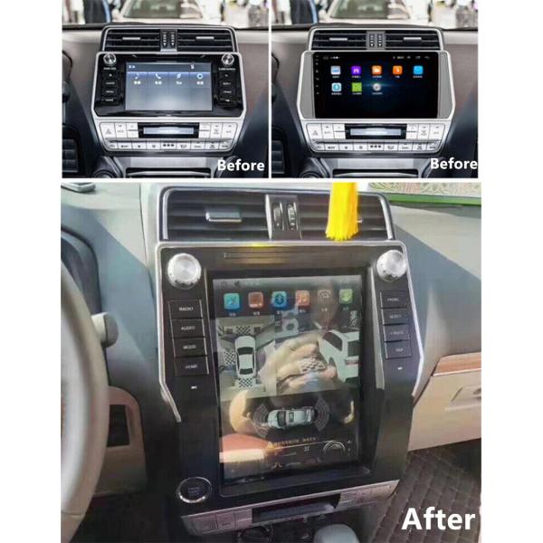 Car Android Gps Navigation Wifi 12.1" For Toyota Prado 2018 Car Dashboard Screen