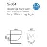 Buy cheap Electroplated Black Gold Ceramic Wall Hanging Toilet Self Cleaning Glazed from wholesalers