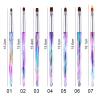 Buy cheap Nylon Acrylic Handle Nail Gel Brush French Glitter Flower Magnet Nail Gel Pen from wholesalers