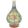 Buy cheap Household 3D Fireworks Glass Aroma Diffuser Humidifier Machine With Colorful Light from wholesalers