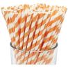 Buy cheap Orange And White Striped Paper Straws from wholesalers