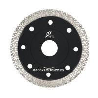Buy cheap 105mm X Shape Rim Diamond Saw Blade Sintered Hot Press OEM ODM OBM product