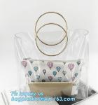 pvc candy bag cross body candy shoulder bag with chain, Clear PVC Beautician