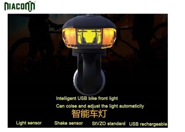 Buy cheap Aluminum Stvzo Bike Light With 1200mah Battery And Smart Shake Sensor from wholesalers