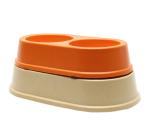 Round Biodegradable Dog Cage Water Bowl Bamboo Non Slip Eco Friendly Easy To