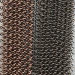 Customized Hole Size Silver Metal Coil Drapery For Architectural And Landscape