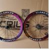 Buy cheap 20 Inch Carbon Fiber Wheelset for Road Bicycles 8/9/10/11 Speed Double Wall Rainbow Color from wholesalers