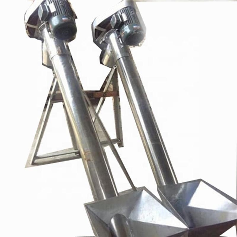 OEM Custom Conveyor System Inclined Tubular Hopper Stainless Steel Screw Conveyor