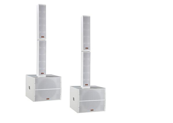 Buy cheap 8 ohm 200W Church Speaker Systems 4x4" Aluminium Column Speaker from wholesalers
