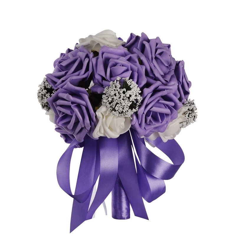 European and American PE foam lace bride holding bouquet wedding bridesmaids simulation wedding bouquet