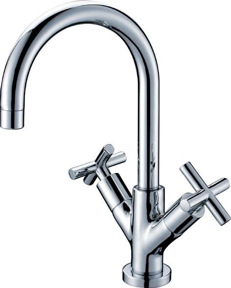 Buy cheap Modern Deck Mounted Kitchen Sink Water Faucet , Solid Brass Kitchen Taps from wholesalers