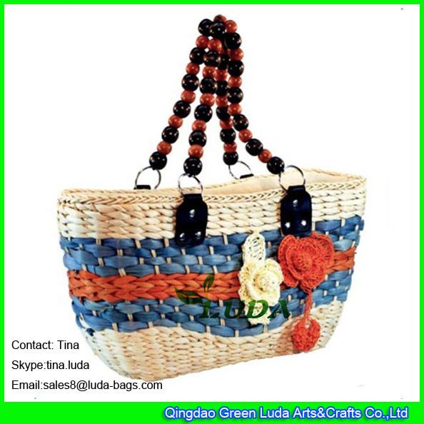 Buy cheap LUDA luxury handbags fashion lady straw handbags hand woven straw tote bag from wholesalers