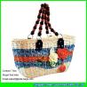 Buy cheap LUDA luxury handbags fashion lady straw handbags hand woven straw tote bag from wholesalers