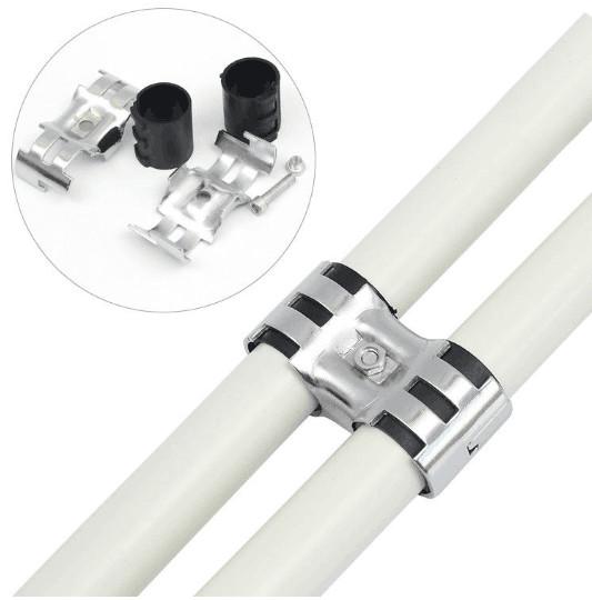 Chromed Assembly Accessories Connector And Joints Diameter 28mm For Lean Tube