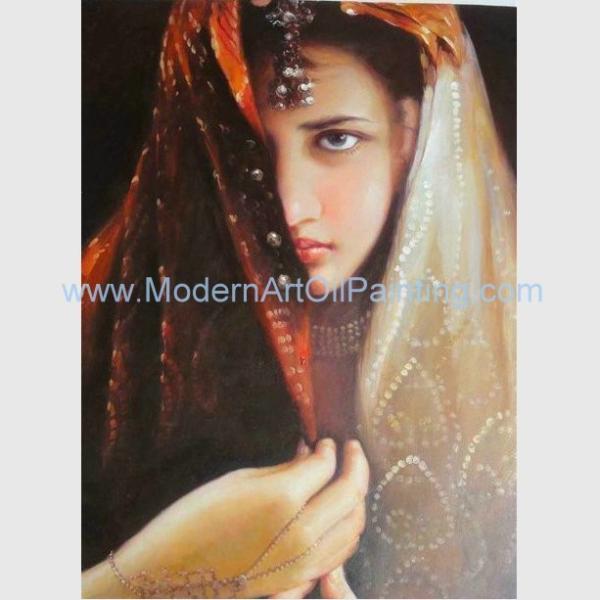 Buy cheap Handmade Arabian Girl Oil Painting Reproduction Historical People Painting on canvas from wholesalers