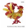 Buy cheap New arts and craft rooster metal jewelry box pewter rooster trinket box rooster decorative box from wholesalers