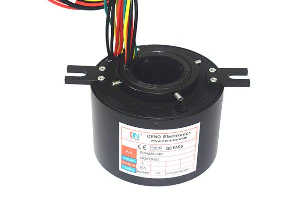 Buy cheap 38.1mm Through Hole Slip Ring 4 Circuits 30A Aluminum Alloy Housing For Industry from wholesalers