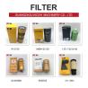 Buy cheap Krj3461 JCB Excavator Air Filter 0.07m Gross Length Synthetic Style from wholesalers