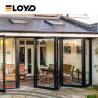 Buy cheap Custom Balcony Aluminum Folding Door Frame Southwestern Folding Patio Glass Doors For Villa Rooms from wholesalers