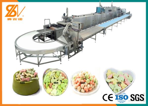 100-1000 Kg / H Soft Cookies Pet Food Extruder Machine Processing Machine